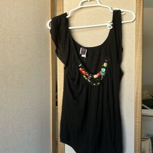 FINAL MARKDOWN Ladies Wrapper Elegant Black top medium